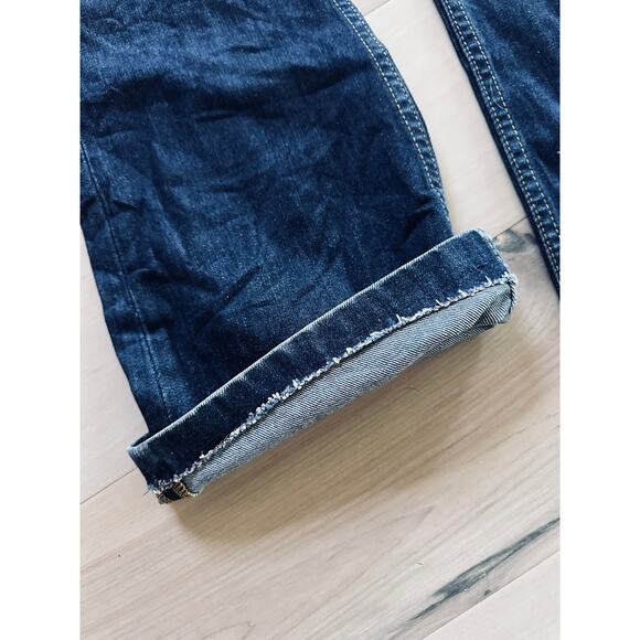 Vintage LEE Jeans High Waist Flared Dark Wash Denim USA Button Fly Size 27 - Picture 15 of 16